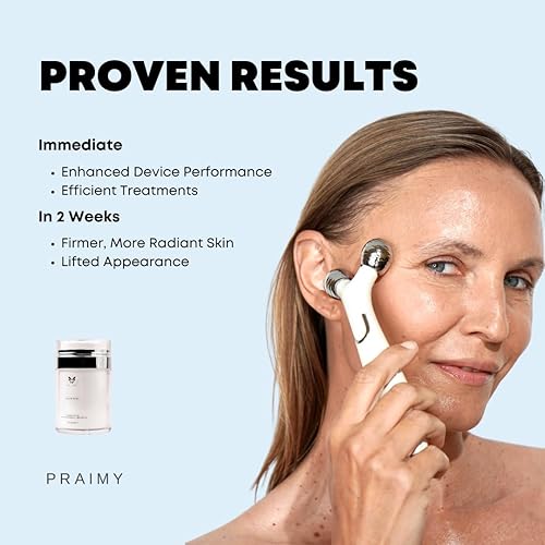 Miniatura 8 de Glow Rose - Gel conductor para microcorriente facial, ácido hialurónico, colágeno, vitamina C, microcorriente y radiofrecuencia, suero conductor de