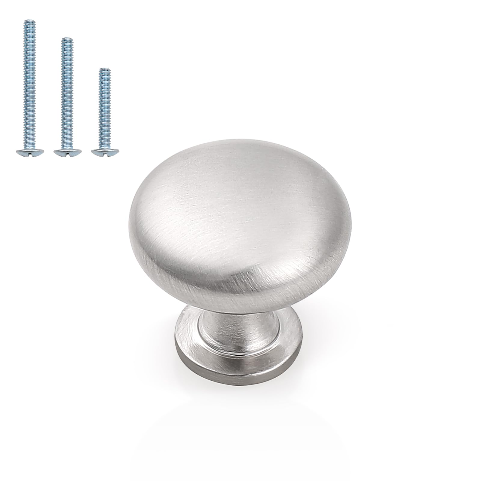 Probrico Nickel brossé Commode Boutons solide, meubles de cuisine matériel Bouton de -25 Lot