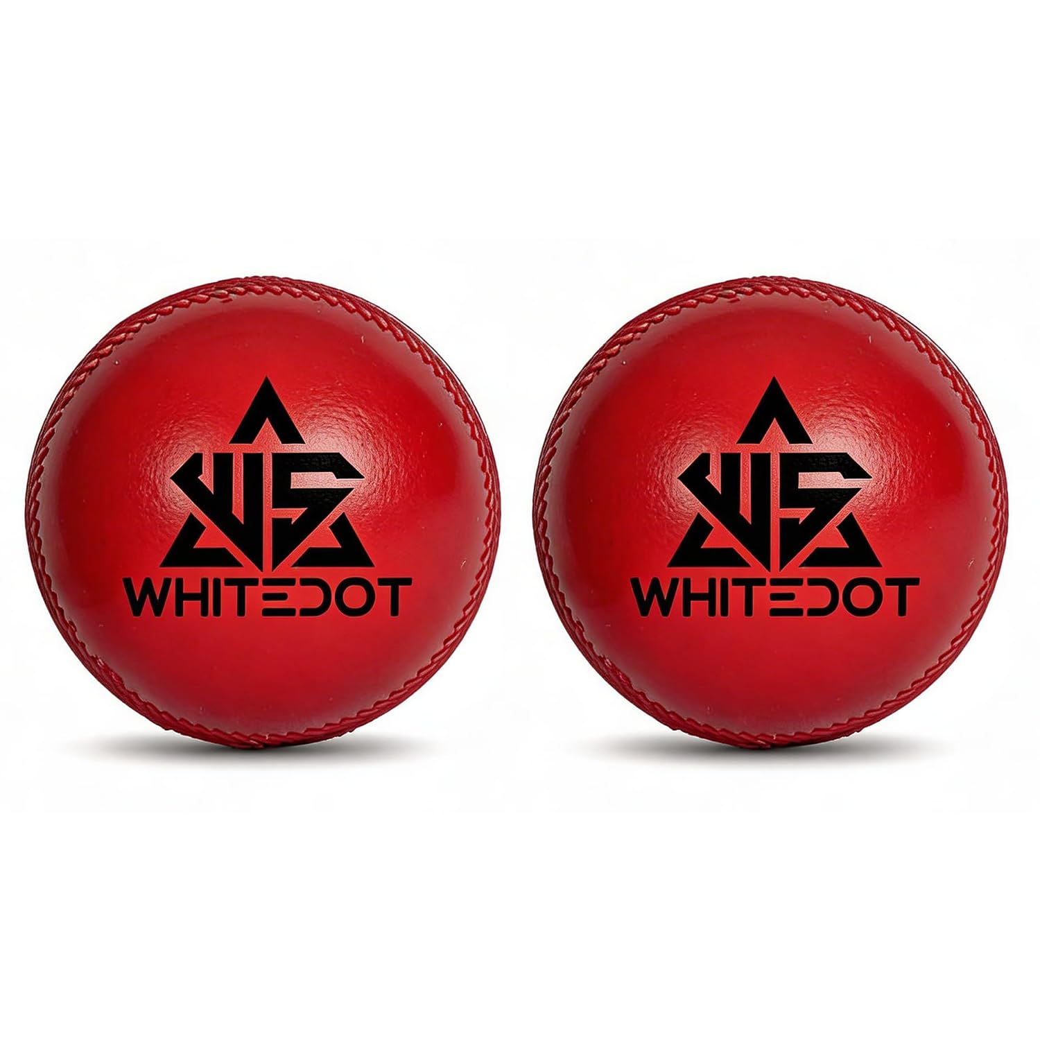 Whitedot Synthetic Cricket Ball for Practice | Weatherproof PVC Training Ball with Replica Seam, Match‑Like Bounce & Bat‑Safe Contact for Nets, Coaching & All‑Weather Practice (Red, Pack of 2)-image-38