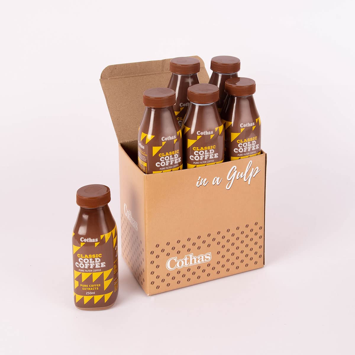 Cothas Classic Cold Coffee bottle made with Real-toned Milk 250ml Pack of 6 (B0BPT28VMD) Amazon Price History, Amazon Price Tracker