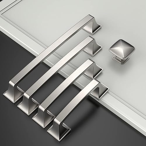 Miniatura 2 de Amerdeco ZH0002 - Paquete de 10 tiradores dorados de 3 pulgadas (2.992 in) para gabinetes de cocina, tiradores de cajones de baño, tiradores de