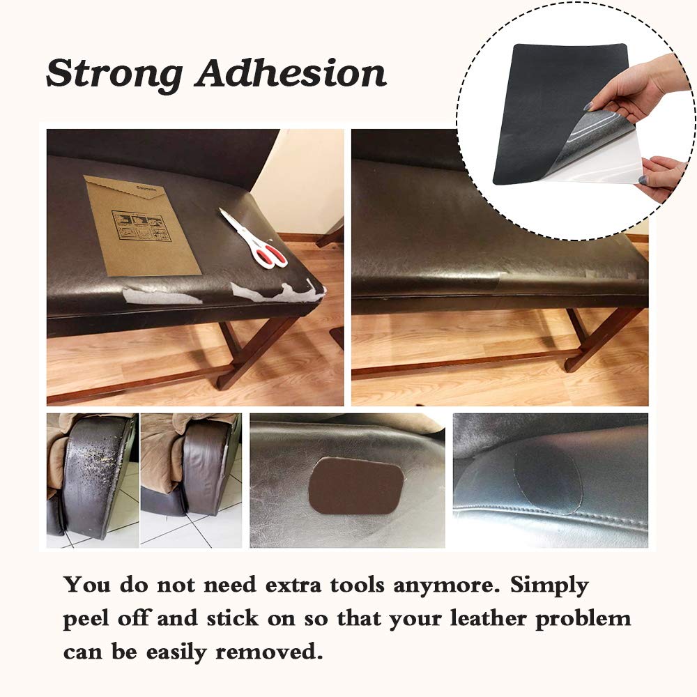 Toppa In Pelle, Set Di Riparazione In Vinile E Ecopelle - Foto 7