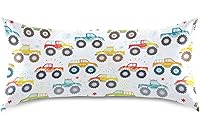 Vista 30 de Fundas de almohada de seda con estampado negro de camión monstruo para cabello y piel, suave, transpirable, suave, refrescante, funda de almohada