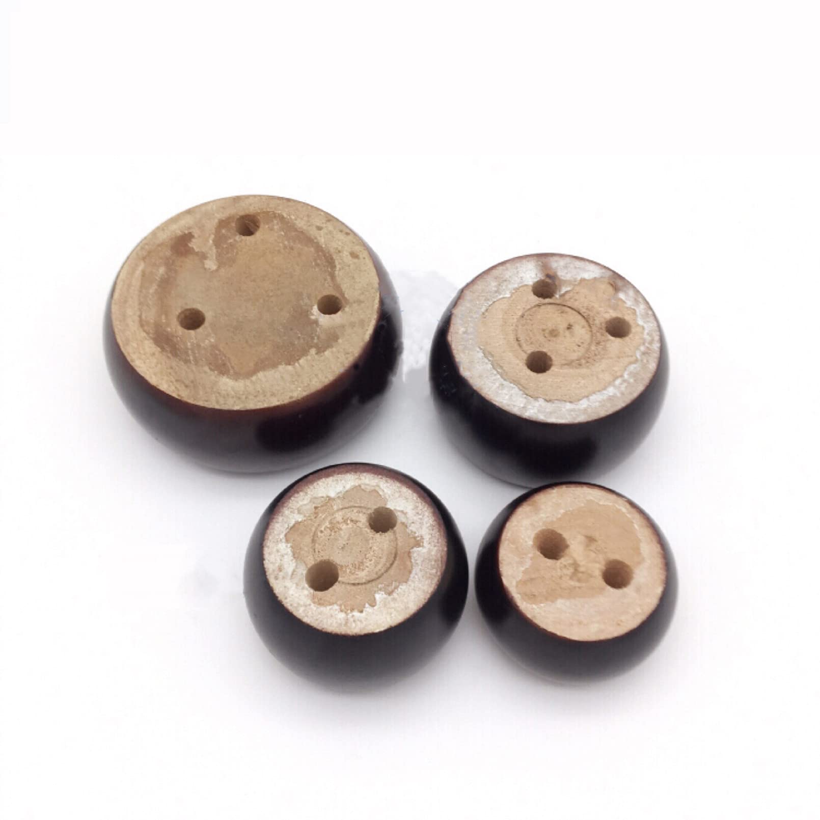 4 Patas de Maderaiza para Muebles, Patas de Pino para Armarios, Patas Redondas para Sofá, Patas Redondas de Madera para Sofá, Patas Negras para Mesa de Centro, Patas de Moño, para Reemplazo d