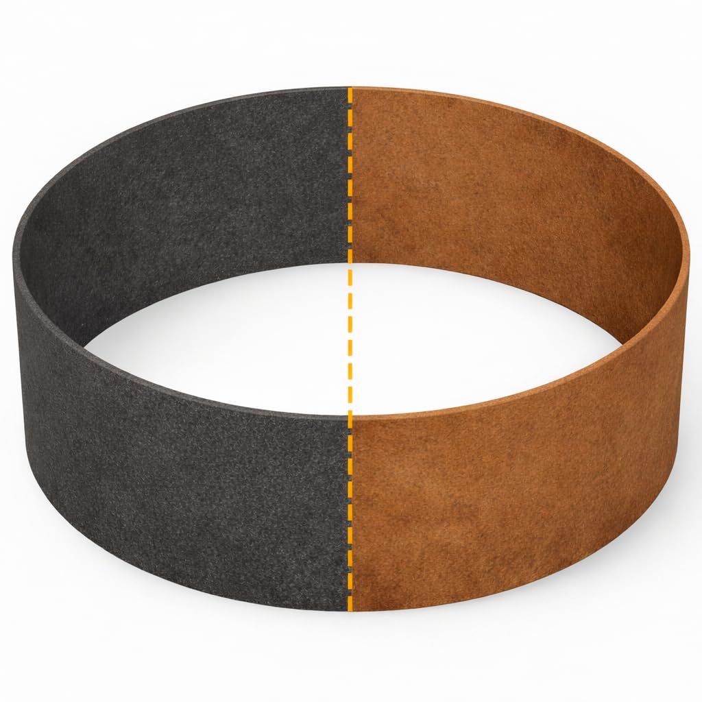bellissa – Rasenkante Metall Corten-Stahl rund 40x13 cm - Baumring Rasenbegrenzung aus wetterfestem Material für saubere Rasen- & Beetabgrenzung - Beeteinfassung Pflanzring Kreis robust & langlebig