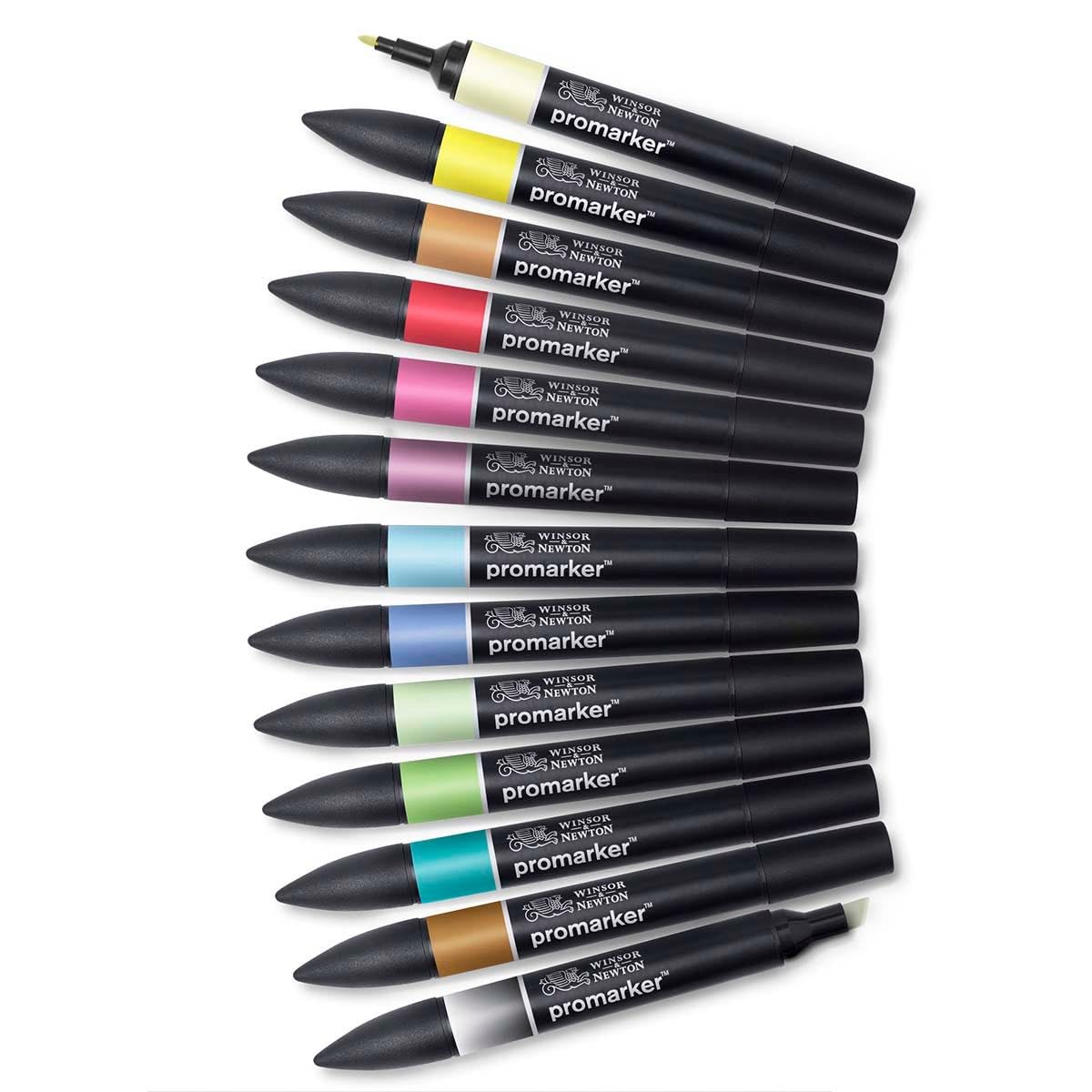 Letraset ProMarker zestaw nr 2 – 1 opakowanie (12 kolorów i blender)