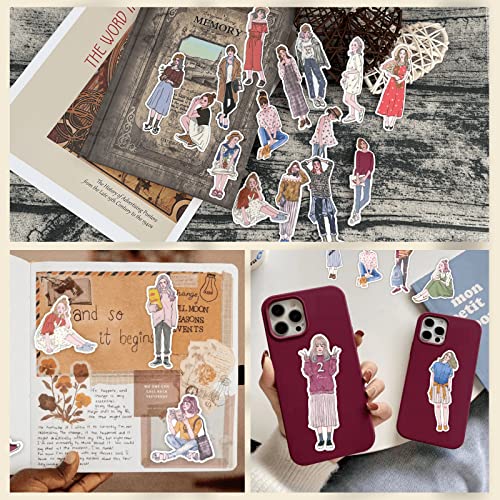 101Pcs People Stickers For Scrapbooking Collage Art Embellishments, Planners, Journaling Supplies, Album Decoration,Fashion Stickers, Snailmail Supplies,Cartoon Girl Stickers Pack #TOP6