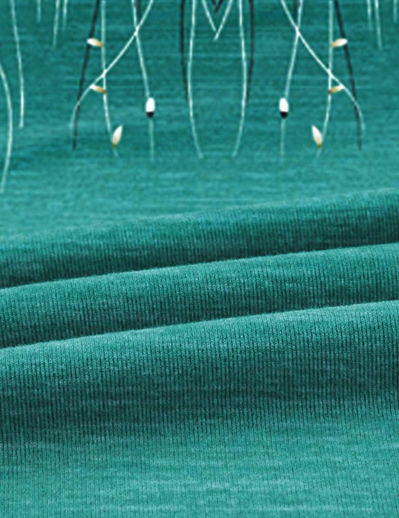 Poetsky Womens Tunic Tops for Leggings with Pockets Vneck 3/4 Length Sleeve Shirt Casual Long T-Shirts S-3XL - Image 3