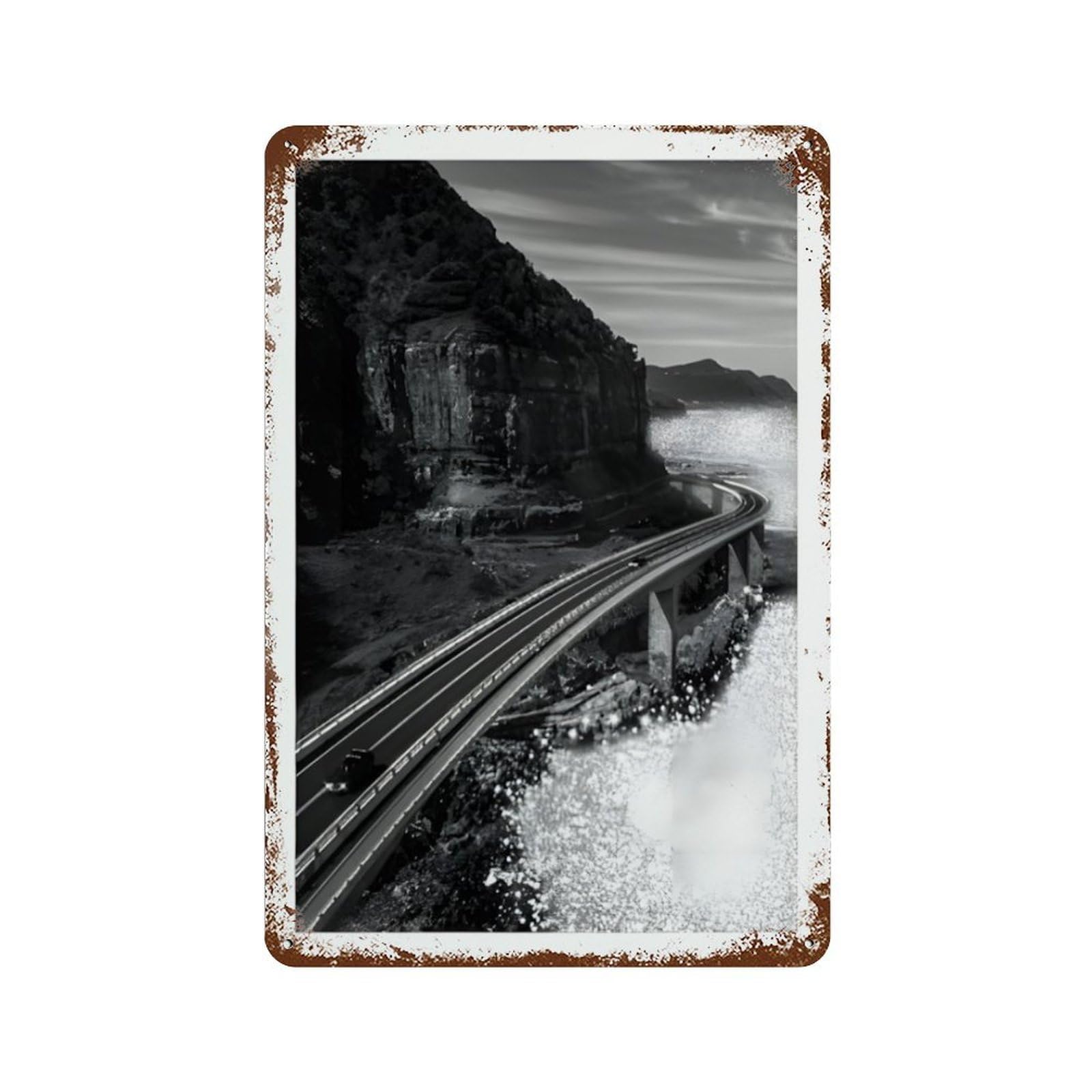 xiaoxiaoshen Glam Black And White Canvas (6) Wall Decor Art Metal Tin Poster Modern Home Decor Art Home Bar Shop Decorations Vintage Sign 30x20cm