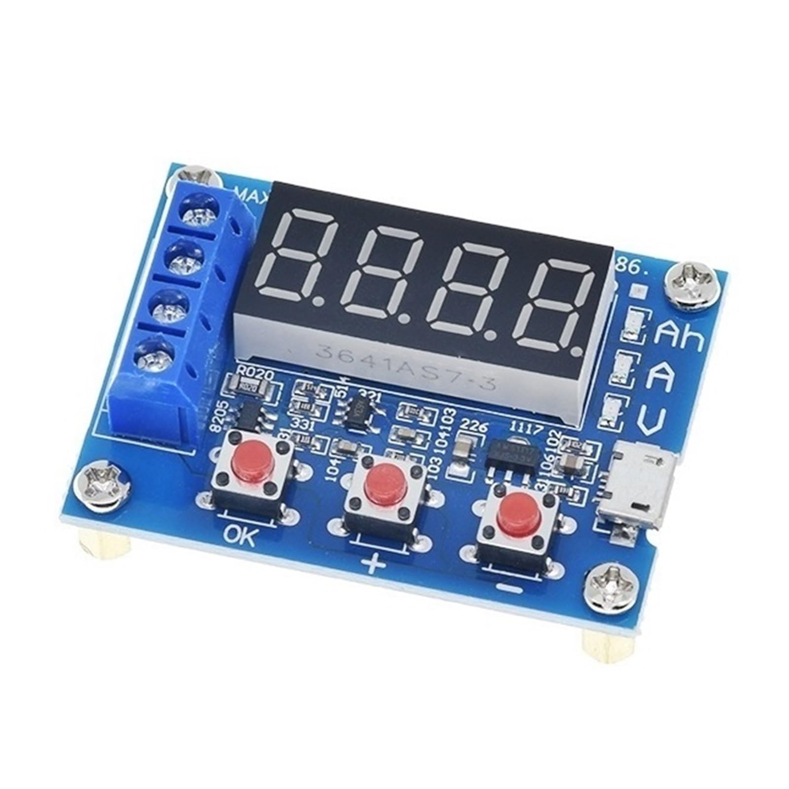 18650 Li-ion Tester pojemności baterii litowej Rezystancja Miernik pojemności akumulatora kwasowo-ołowiowego Tester rozładowania