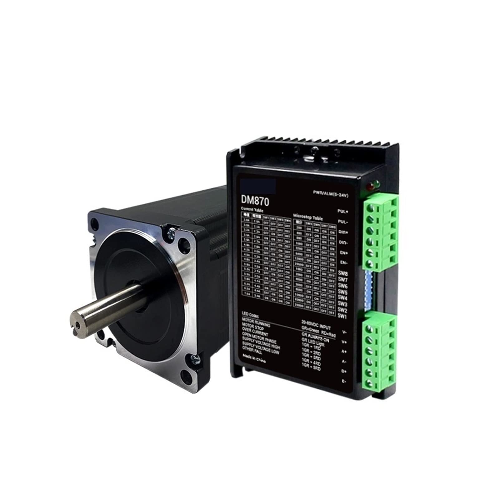 Schrittmotor, 42 57 60 86 Schrittmotor-Treiber-Set Mit Bremse Power-Off-Bremse Selbsthemmender Motor Mit Drehmoment hohes Drehmoment, Stabiler Betrieb(60-88D 60 Torque 2.15NM)
