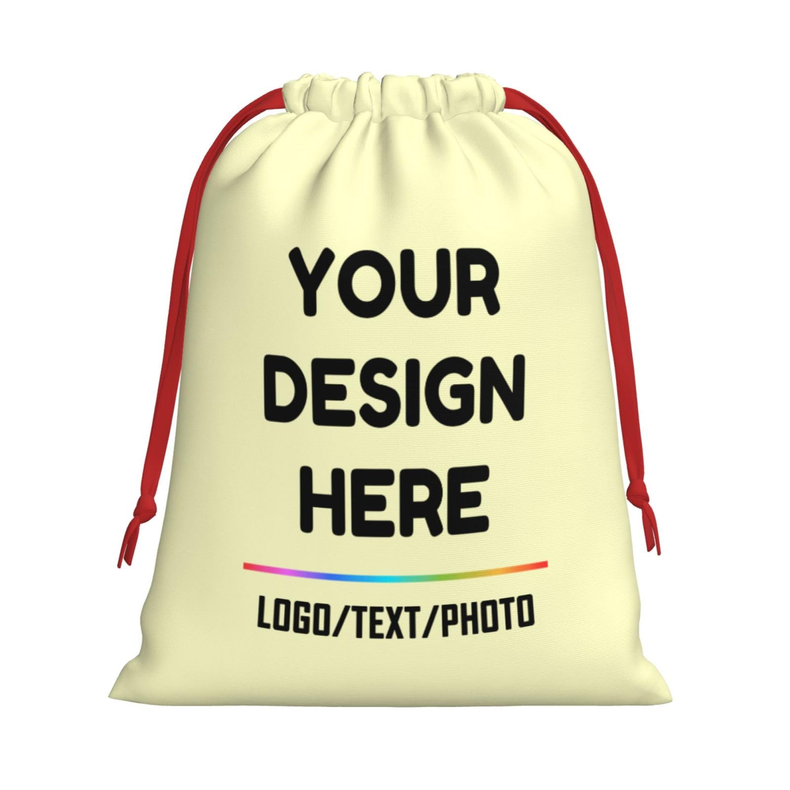 Custom Gift Bag Add Your Text/Image/Photo/Logo Designdrawstring Bag Personalised Gift Bag Customized Fun Birthday Bag, Perfect For Wedding, Birthday, Baby Shower, Party S