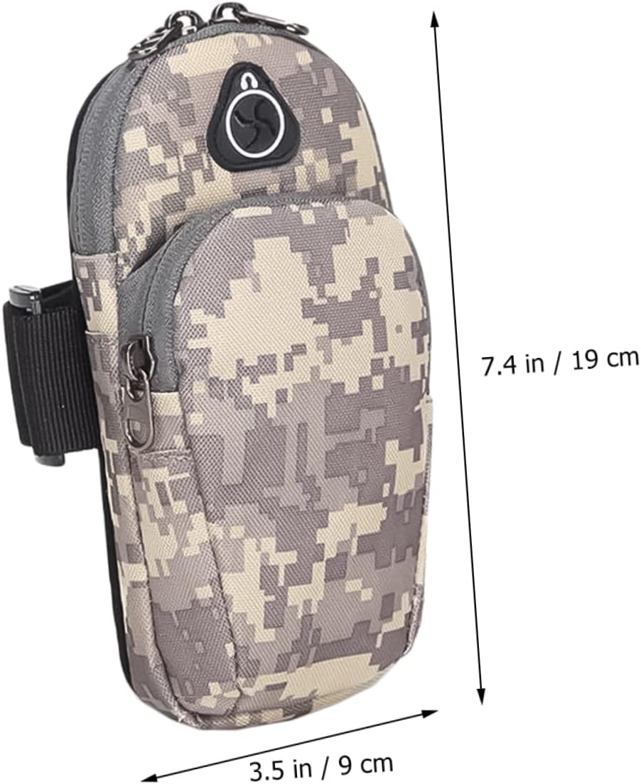 DOITOOL 3pcs Outdoor Sports Phone Arm Bag Comfortable for Running Fitness Climbing Outdoor Activities Phone Holder for Men and Women Coffee