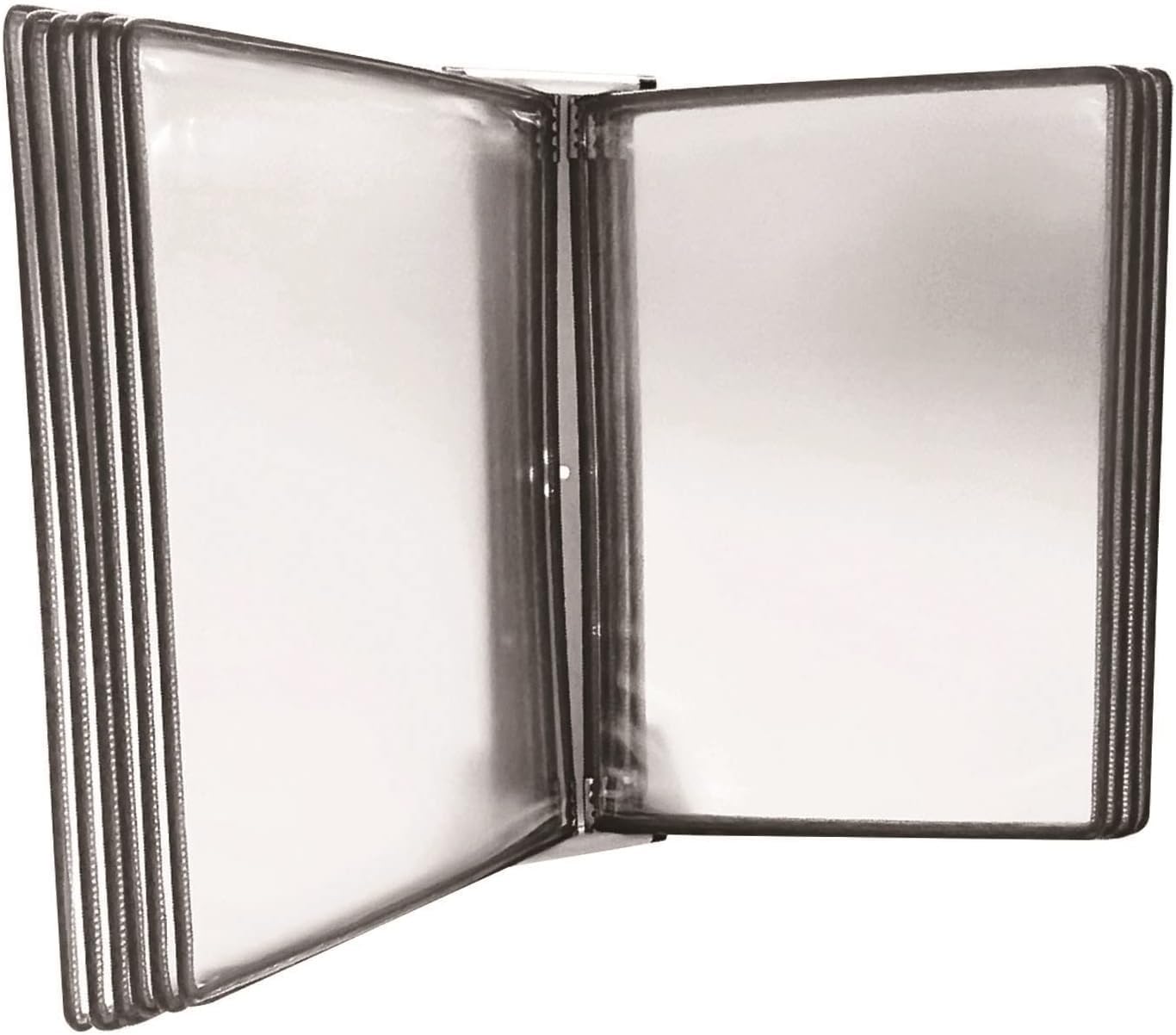noxozoqm Desktop/Wall Reference With 10 Panels Easy-Load Pockets,Flip File Rack, For Display A4 Documents.(Color:H)