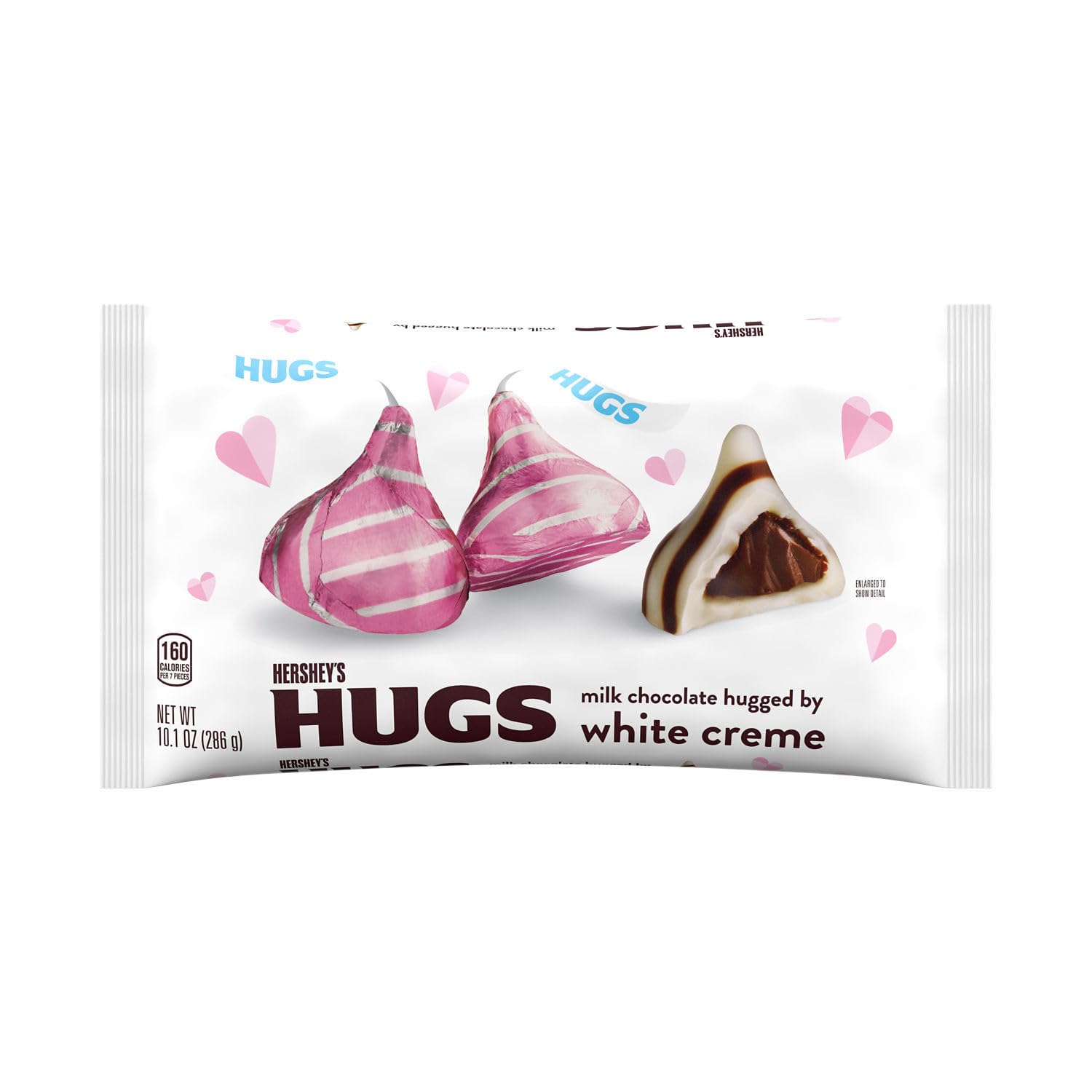 Milk Chocolate Hugged By White Creme Candy 10.1 Oz Bag