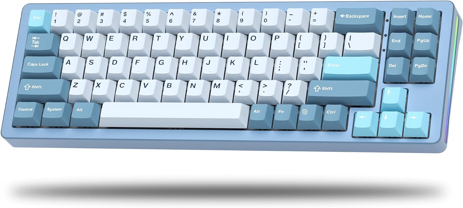 Amazon | Womier S-K71 75%キーボード アルミ合金 無線機械キーボード 