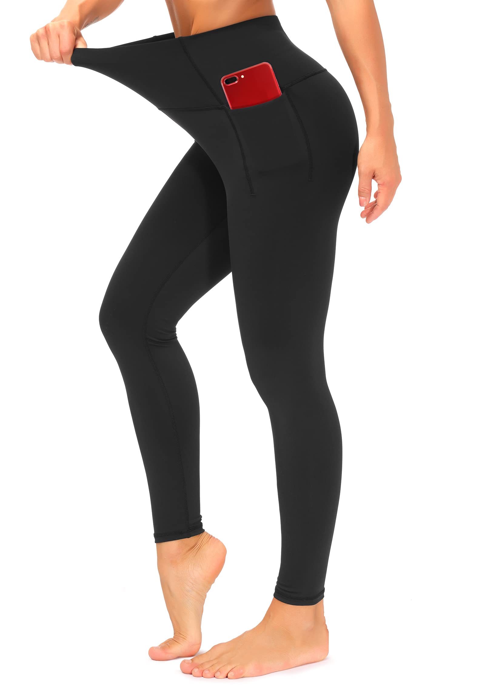 Dragon Fit High Waisted Leggings for Women Tummy Control Workout Running Yoga Pants with Pockets