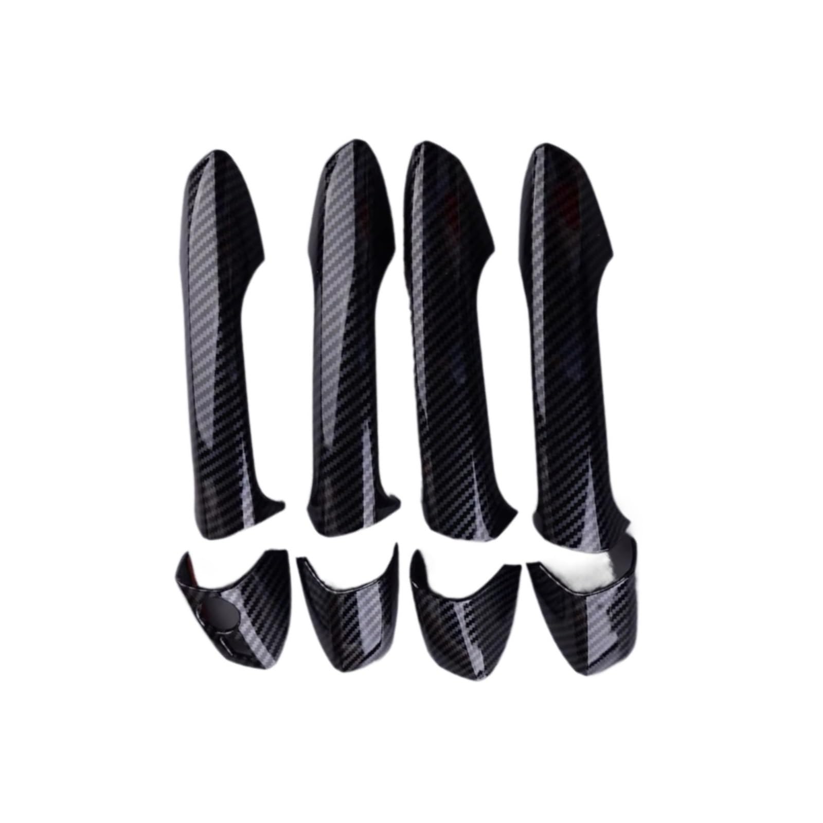 DSPOLIMV Outer Door Handle Cap Compatible with Benz for ML Class W166 2012-2015 for CLA W117 2014-2015 Car Exterior Door Handle Cover Trim Cap Set LHD Parts