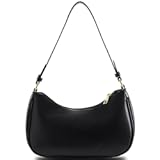 Shoulder Bag for Women Y2K Trendy Hobo Handbags Purse Vegan Leather Clutch Handbag with 2 Adjustable Removable Straps