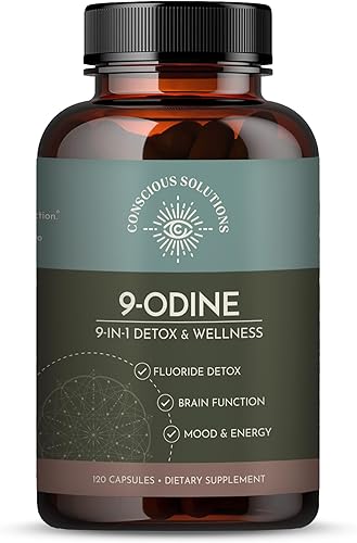 Conscious Solutions, Cápsulas de desintoxicación de flúor 9 en 1  Desintoxica y limpia el fluoruro acumulado  Promueve la energía, ayuda a mantener disponible en Yaxa Venezuela