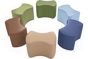 ECR4Kids SoftZone Toddler Modular Stool Set - Flexible Seating