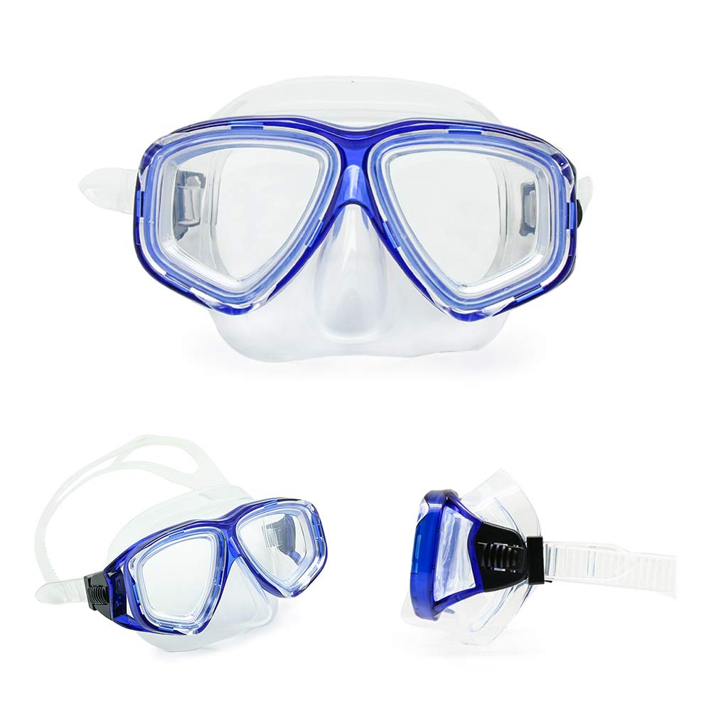 Optisches Diving Gear Set für Kurzsichtigkeit Schnorchel, unterschiedliche Stärke für jedes Auge, Tauchmaske, Top Dry Kurzsichtigkeit