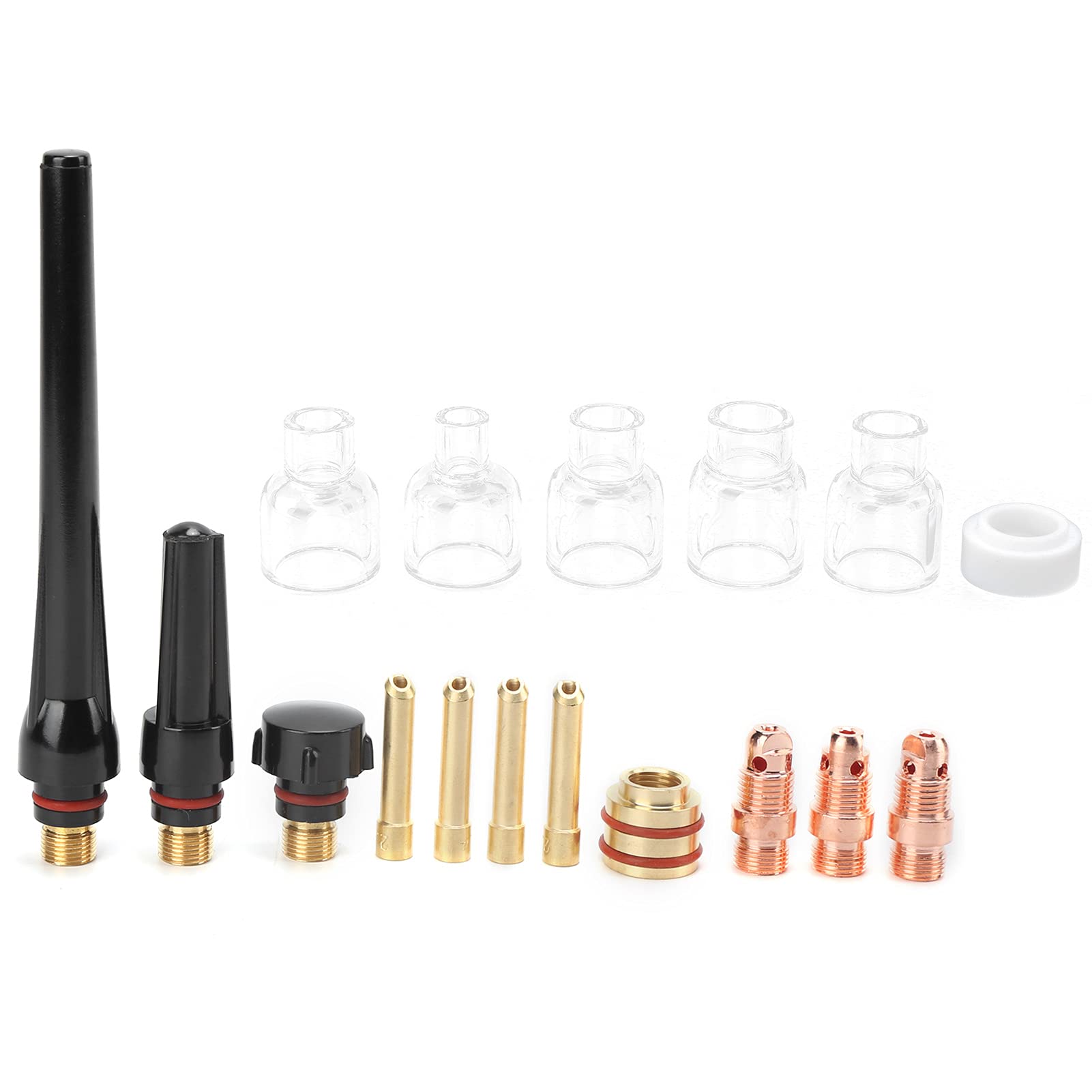 Welding Torch Accessories Kit Glass Cup Nozzle Welder Consumables for WP-17/18/26