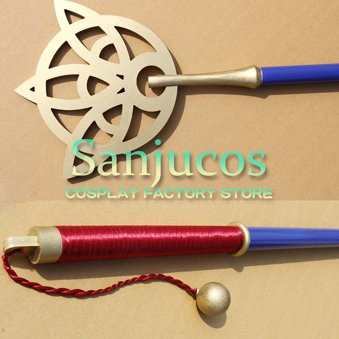 Amazon.co.jp: 【Sanjucos】ユウナ 杖 FFX FF10 150CM 武器