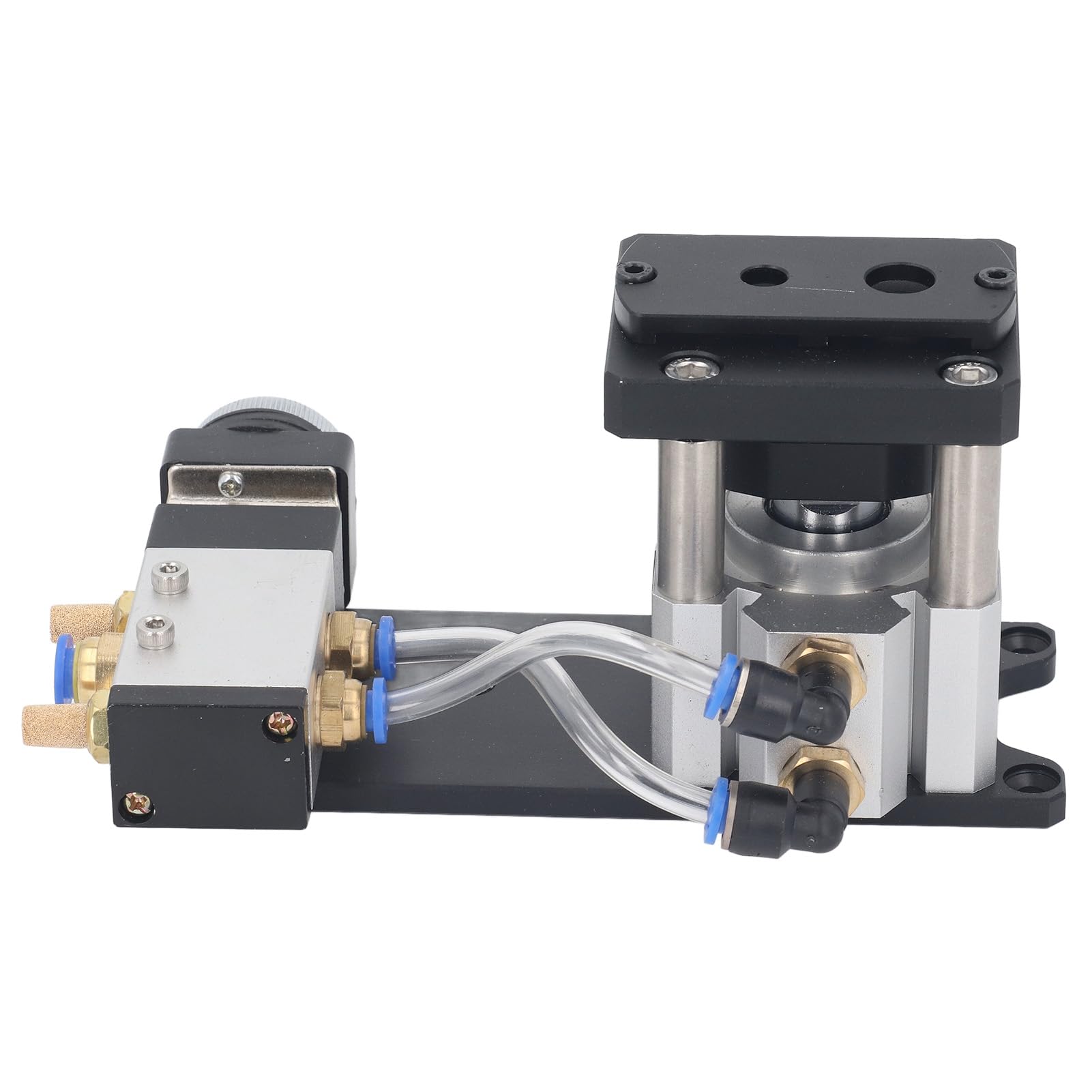 Punzonatrice a 2 fori, Perforatrice pneumatica per bordare i bordi, Attrezzo per punzonatura ad aria, Lega di alluminio, Apertura da 8 mm a 12 mm, per fai da te, Progetti