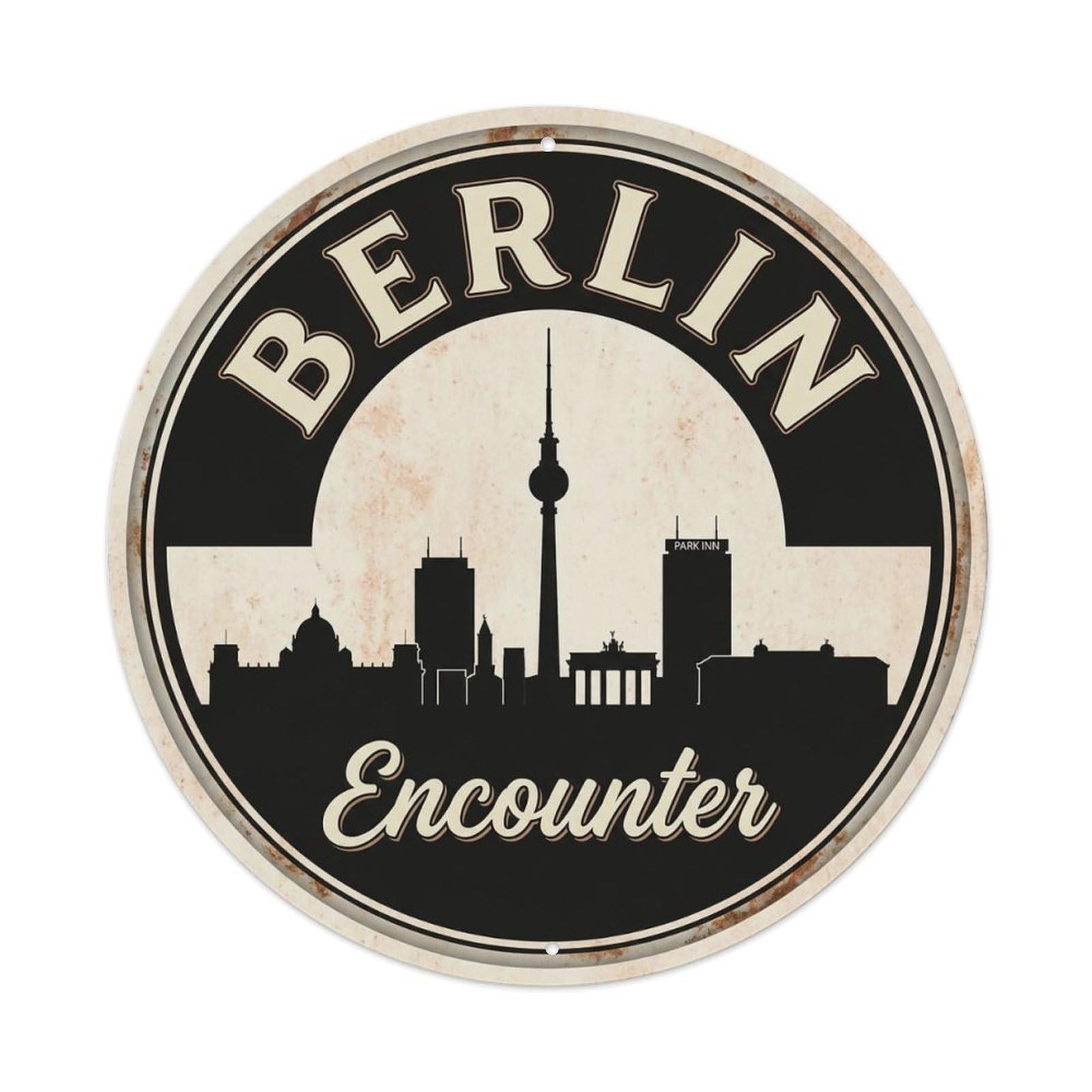 Vintage Travel Berlin Germany Experience Metal Tin Sign