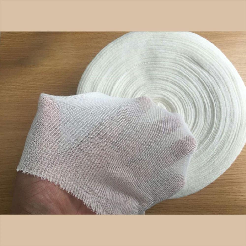 Bendaggio elastico tubolare, aiuto elastico per bendaggio della striscia di kinesiologia, colore naturale (10cm×10m)