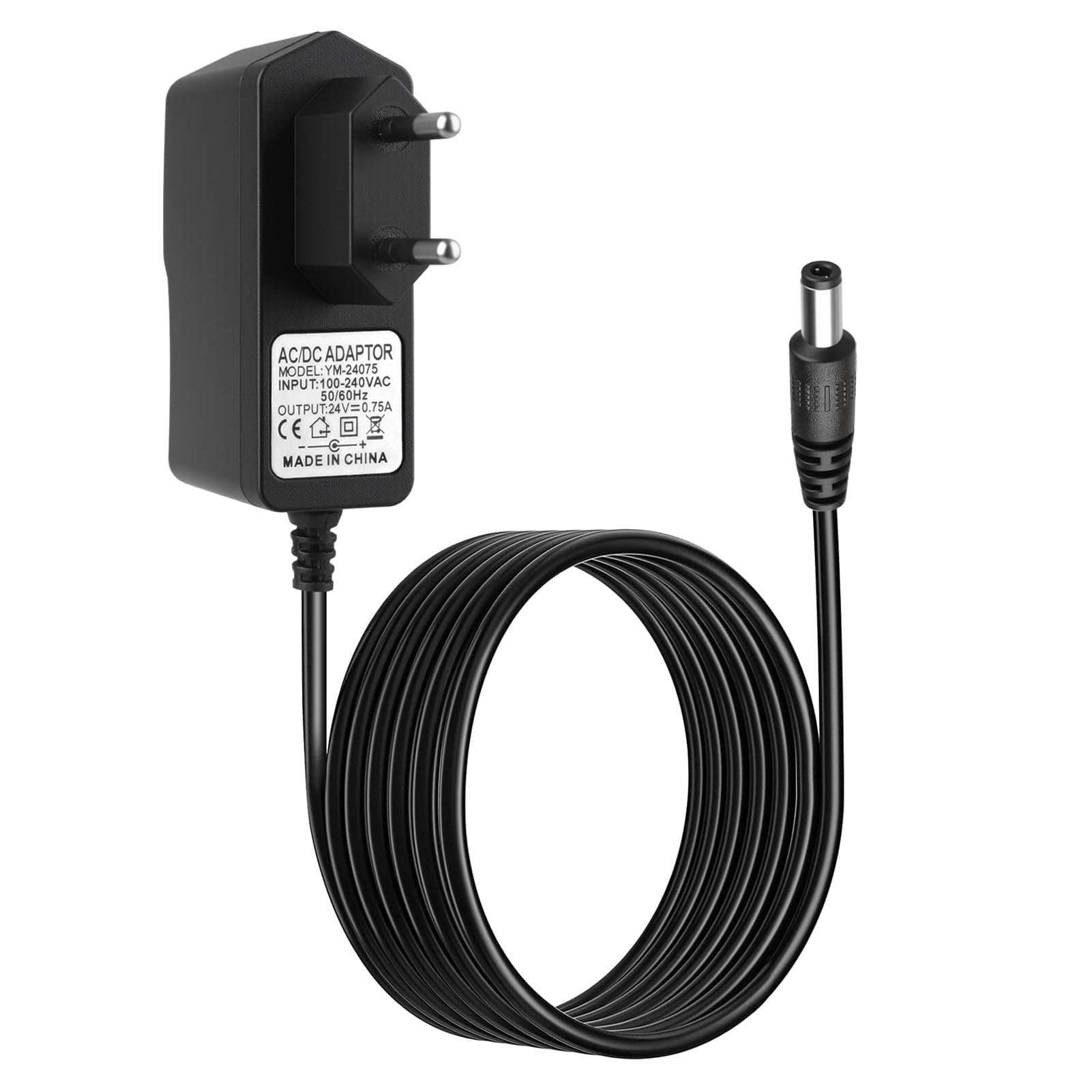 Alimentatore di rete da 24 V per aspirapolvere Rowenta X‑Pert 6.60, compatibile con RH6821, RH6837, RH6838, RH6877, RH6878, RH6879, TY6837, TY6838, TY6878, EO6838, cavo da 1,2 m
