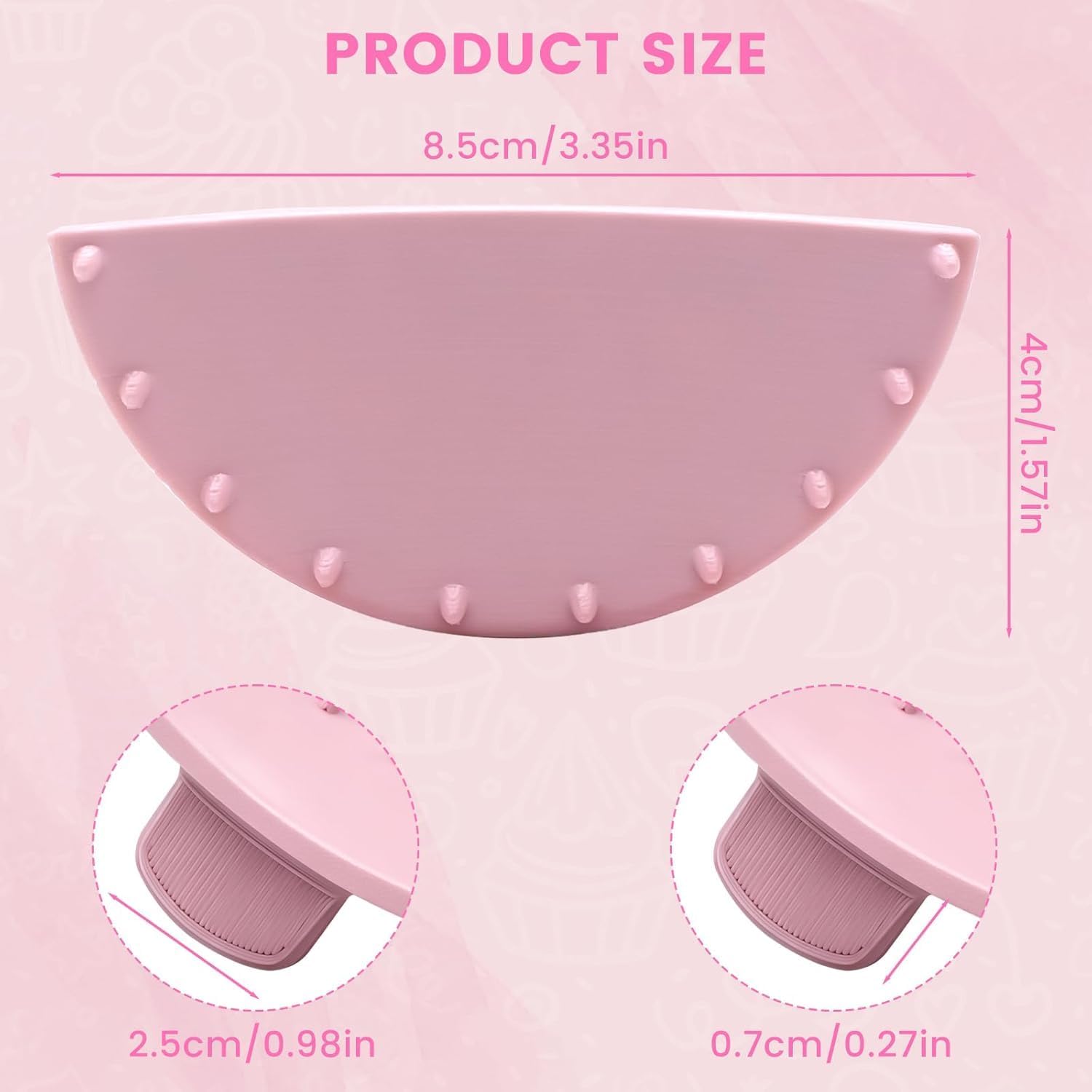 2 PCS Cake Arch Guide Tool, Cake Piping Guide Tool, Ruffle Guide Stencil, Cake Decorating Tools, Cake Ruffle Marker for 6"-10" Cakes image 3