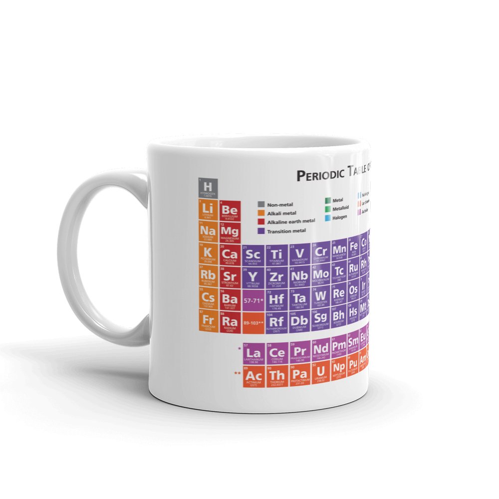 Periodic Table Science Elements Gift 10oz Coffee Tea Mug #8168