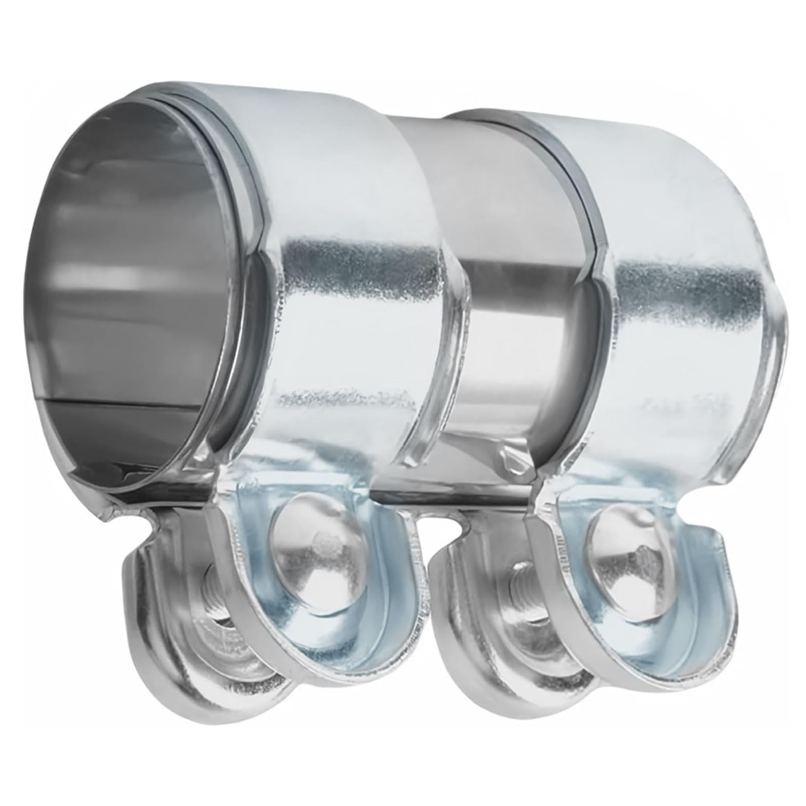 Doppelschelle Auspuffschelle Ø45mmx95mm Auspuffschelle Edelstahl Rohrverbinder, Auspuff Schellen Klemmen mit Doppelschelle, Auspuff Universal auspuffschelle Rohrverbinder