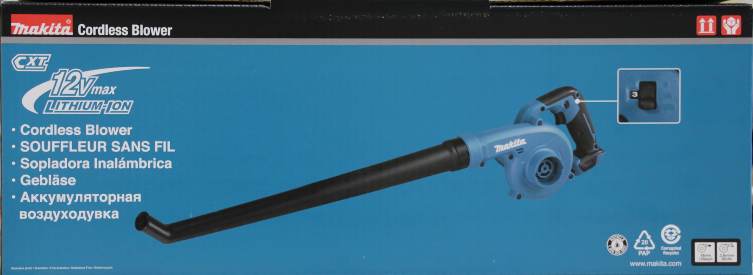 Makita UB101DZ Ventilador 12 V máx.