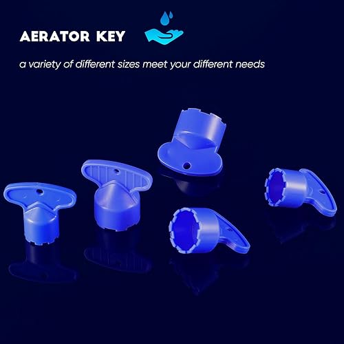 Miniatura 6 de Llave de extracción de llave aireadora de grifo con 5 tamaños M16.5, 18.5, 21.5, 22.5, 24 llaves de aireador empotradas para aireadores de caché,