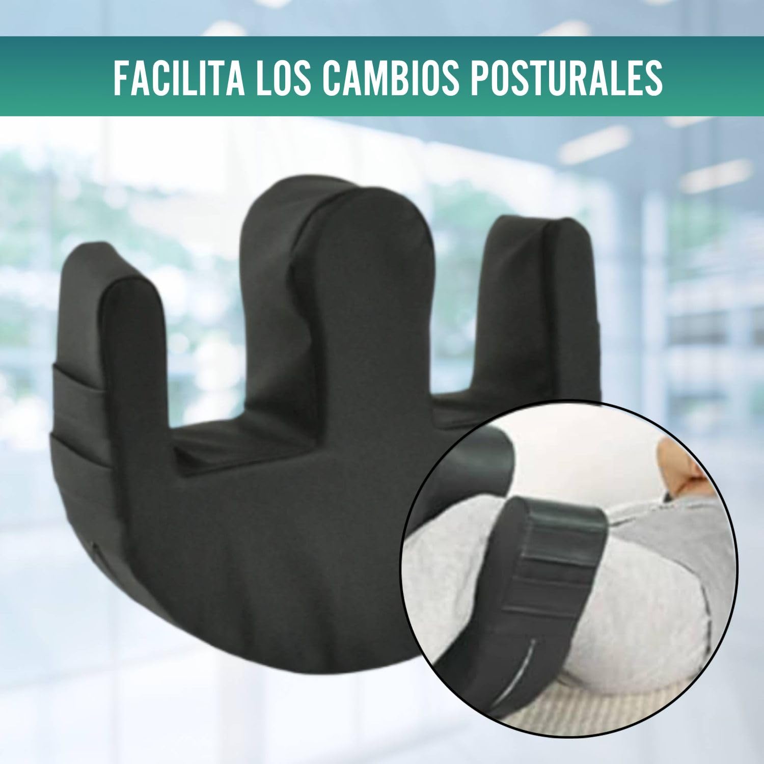 OrtoPrime Cojín Volteador de Personas en Cama para Cambios Posturales - Cojínes para Transferencias Cómodas y Seguras - Ayudas para cama cojin de Transferencias - Cojín Posicionador Ortopédico