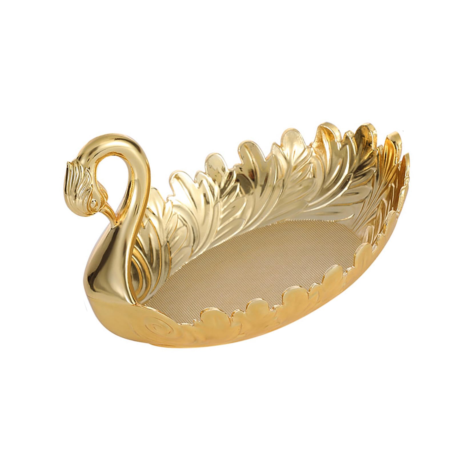 HDOYTXXM Zn Alloy Cygnet Fruit Plate for Nut Candy Snacks Home Decor Serving Dessert Tray