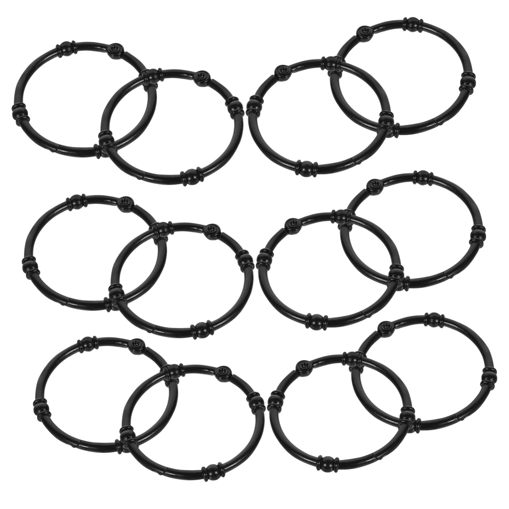 Ganchos para cortina de zinc aleación Anneome decorativos duraderos 12 piezas