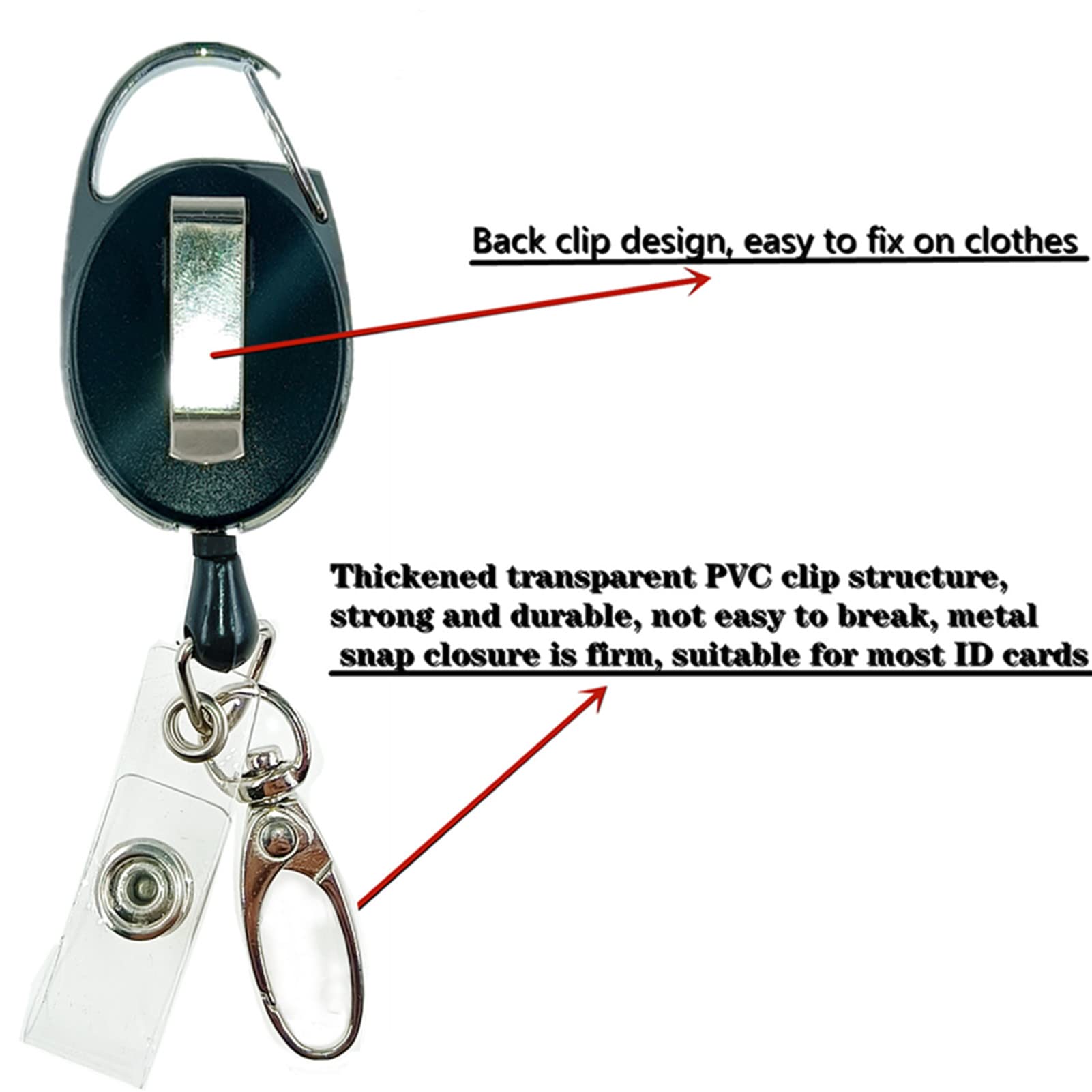 ZHIYE Retractable Badge Reel - Image 3