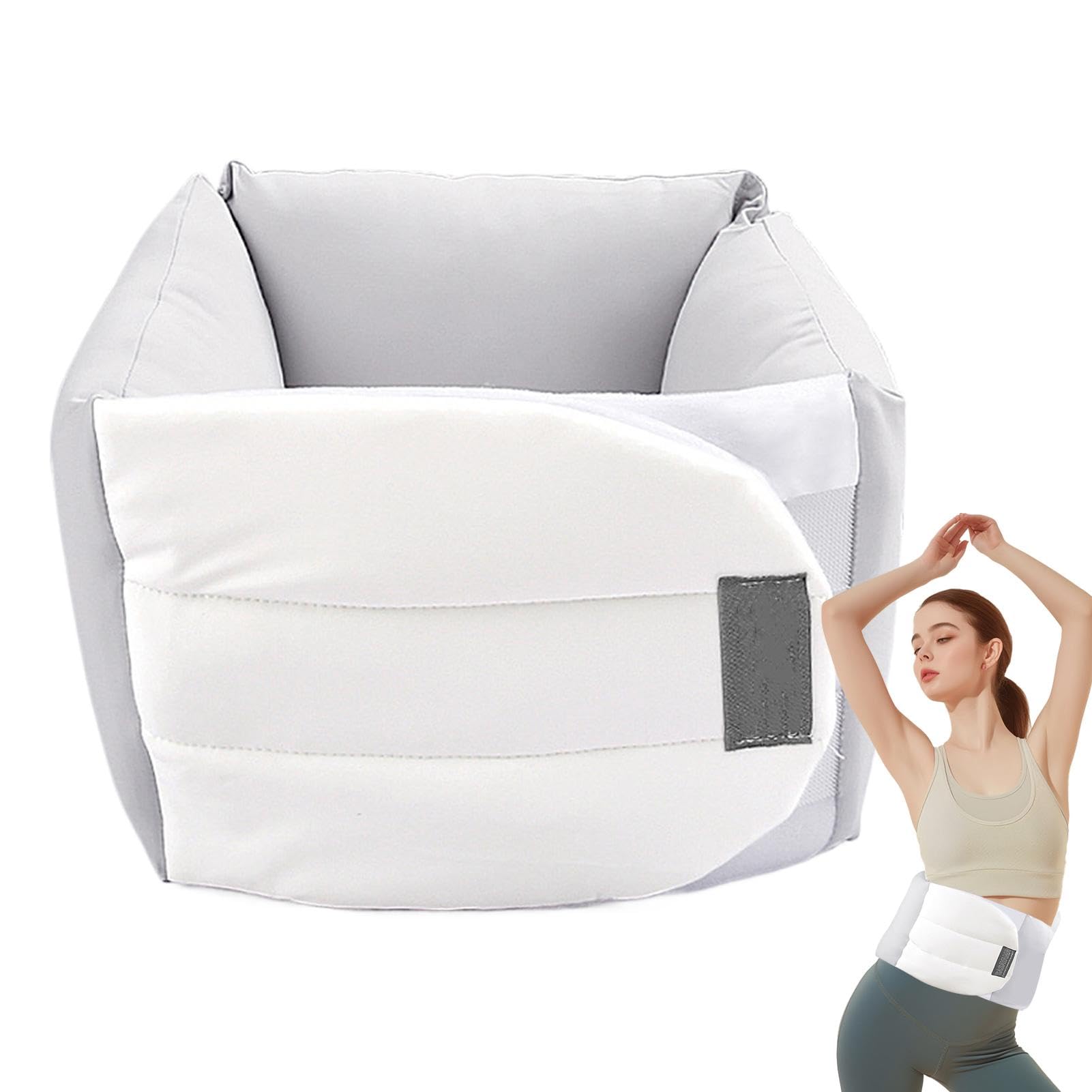 Cojín lumbar para dormir, cojín lumbar para cama - Almohada de descanso en la parte inferior de la espalda - Almohada transpirable para dormir, cojín lumbar ergonómico para silla y cama