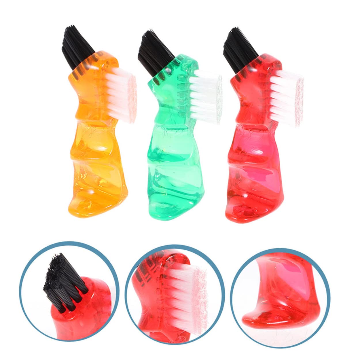 Beavorty 5 Set Di Spazzolini Per La Pulizia Pratici Mini Spazzolino Portatile A Doppia Faccia Per La Orale 3 Pezzi * 5