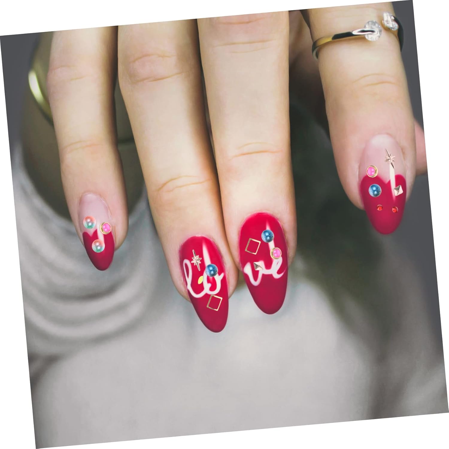 Elegant Nail Gems Pearl Nail Charms Rhinestones Sequins Art Supplies for DIY Craft Projects