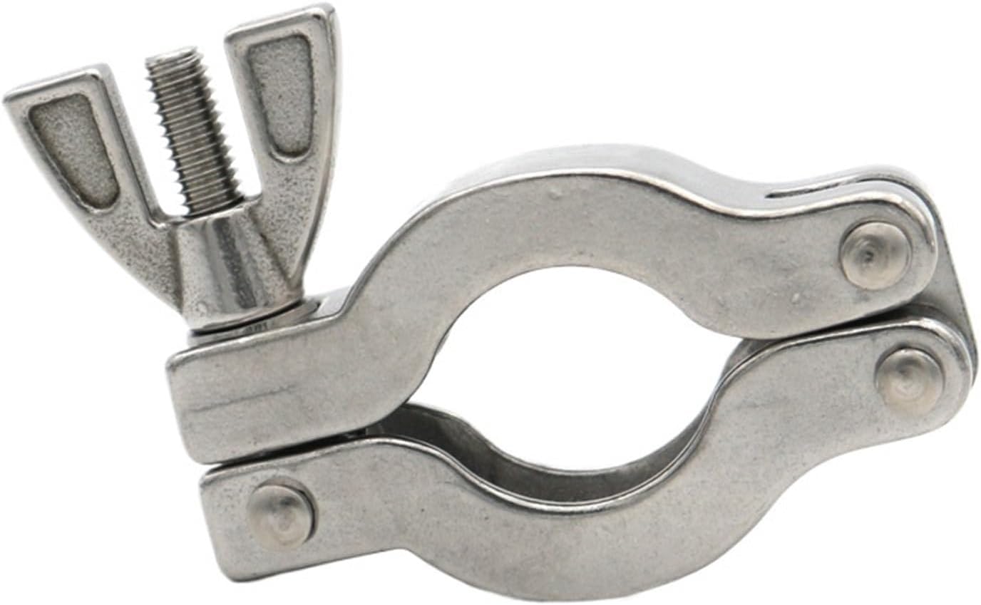 1Pc KF10 KF16 KF25 KF40 KF50 Flange 304 Stainless Steel Vacuum Clamp Quick Pipe Fitting With 304 Bracket FKM O-ring(Clamp Bracket,KF25_1 PC)