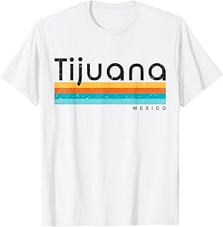 Vintage Retro Tijuana Mexico T-Shirt Design T-Shirt