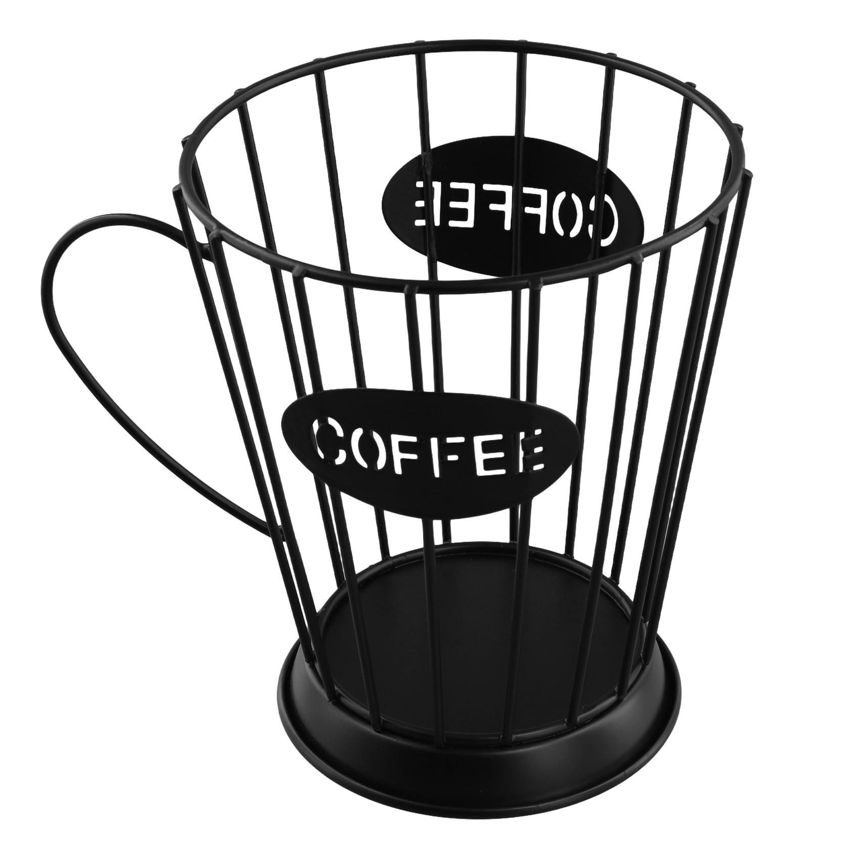 MOLERRI Coffee Pods Holder Coffee Capsules Storage Basket Kitchen Counter Storage Holders for Espresso Capsules (Small) -Black