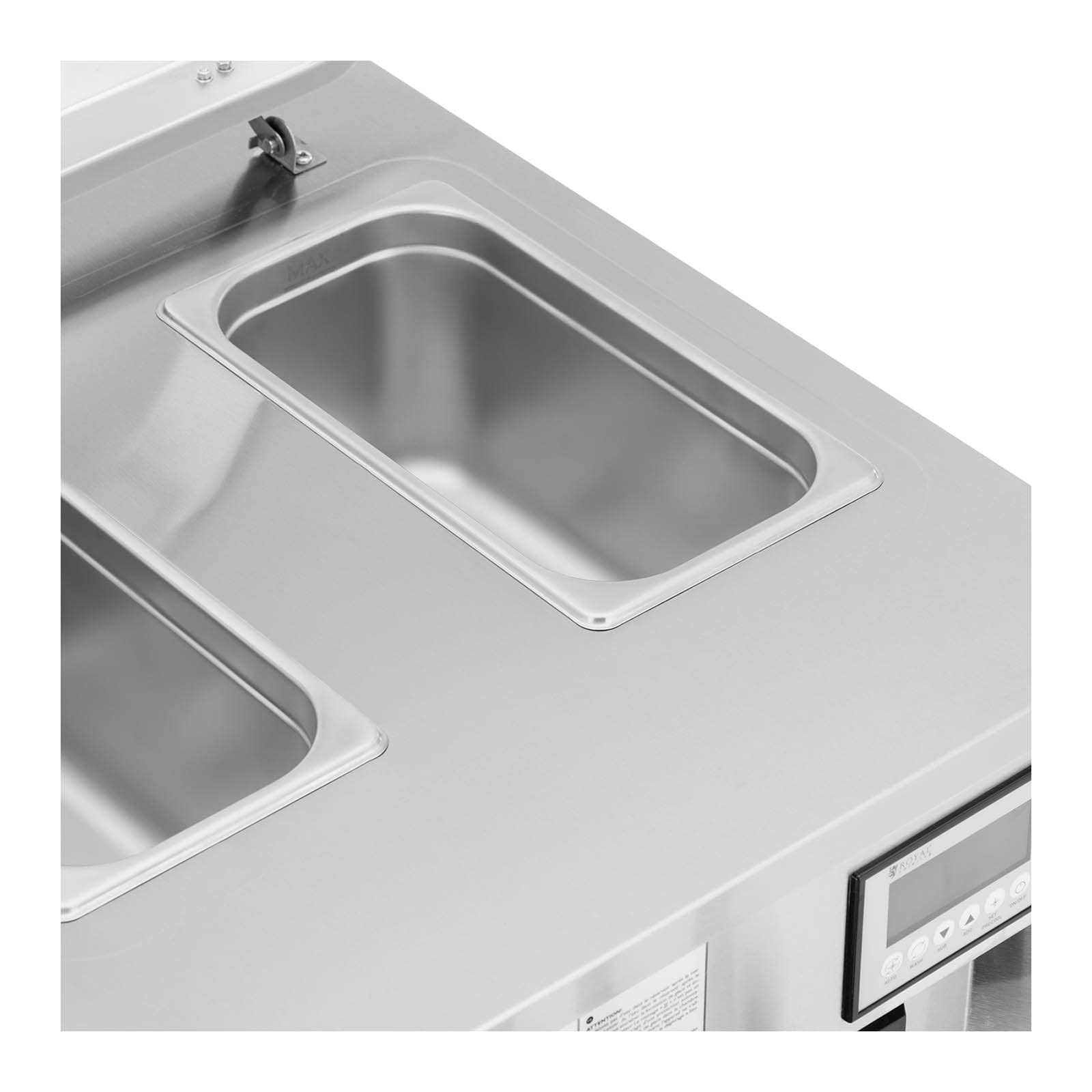Royal Catering RCSI-24 Softeismaschine 2140 W 33 l/h 3 Geschmacksrichtungen Frozen Joghurt Maschine Softeismaschine Gastro Eismaschine Softeis