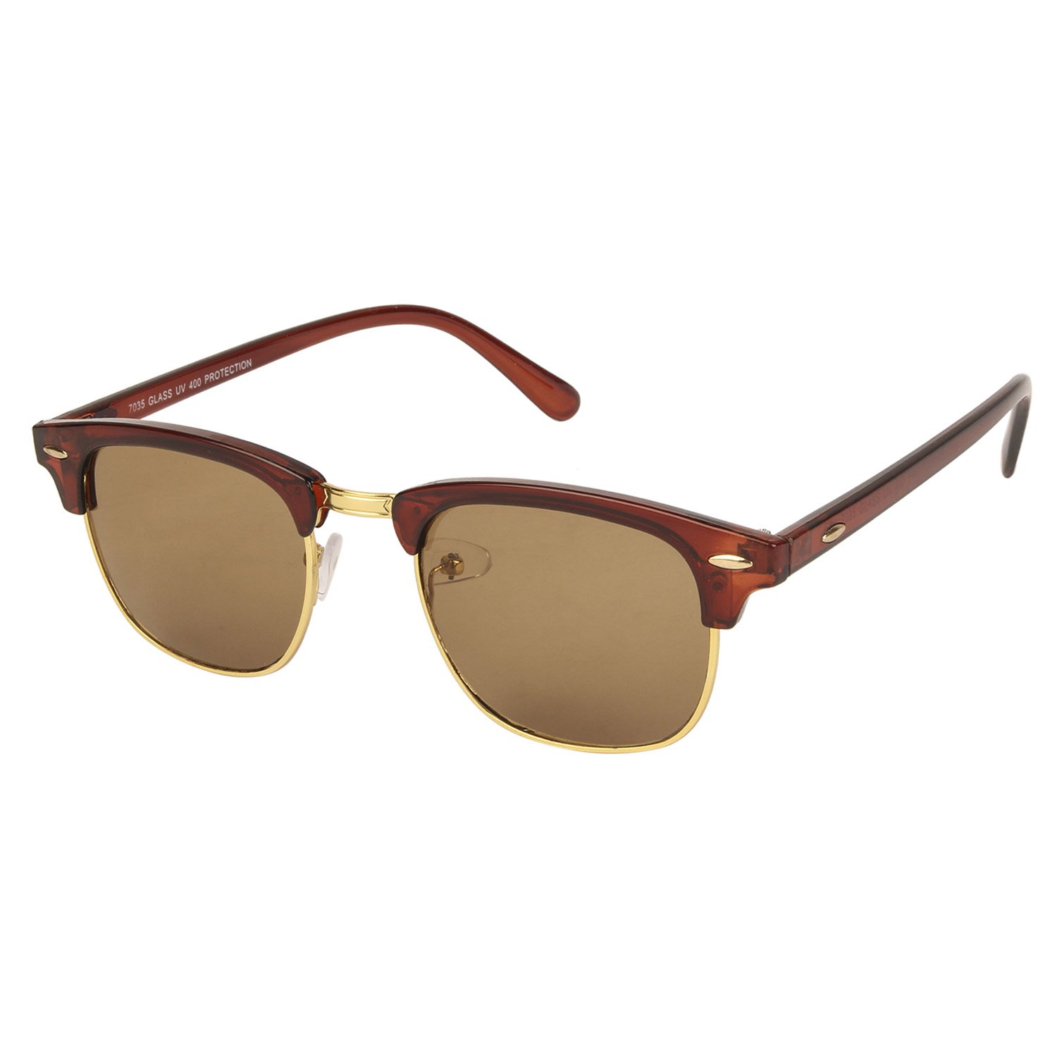 ClubMaster Wayfarer Shape Brown-Brown UV Protection Sunglasses For Men & Women [MA-094-S3 ]-image-15