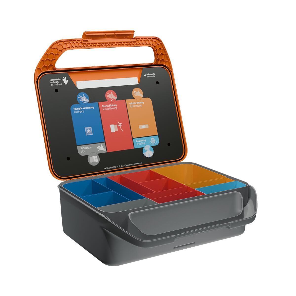 WERO Smart Case groß Erste-Hilfe-Koffer DIN 13157 für Sportstätten